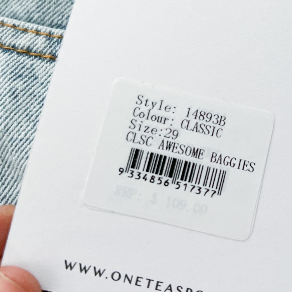 NWT- ONE TEASPOON Awesome Baggies Distressed Jean in Classic - Picture 12 of 15